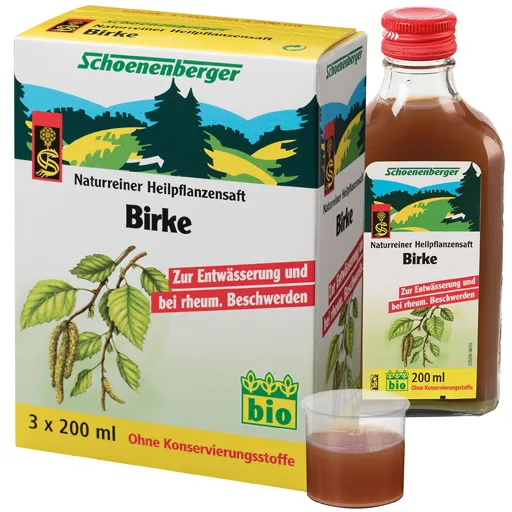 BIRKENSAFT Schoenenberger Heilpflanzensäfte 3X200 ml