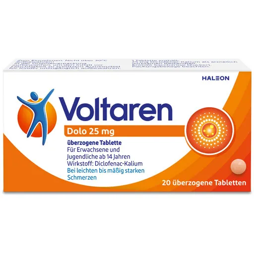 VOLTAREN Dolo 25 mg überzogene Tabletten 20 St