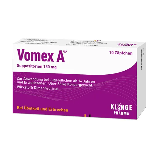 VOMEX A 150 mg Suppositorien 10 St