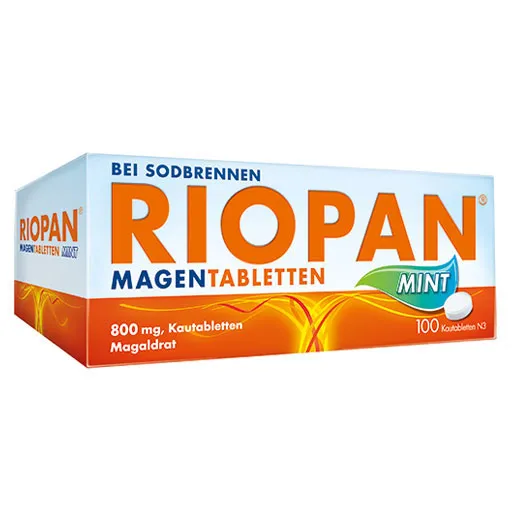 RIOPAN Magen Tabletten Mint 800 mg Kautabletten 100 St