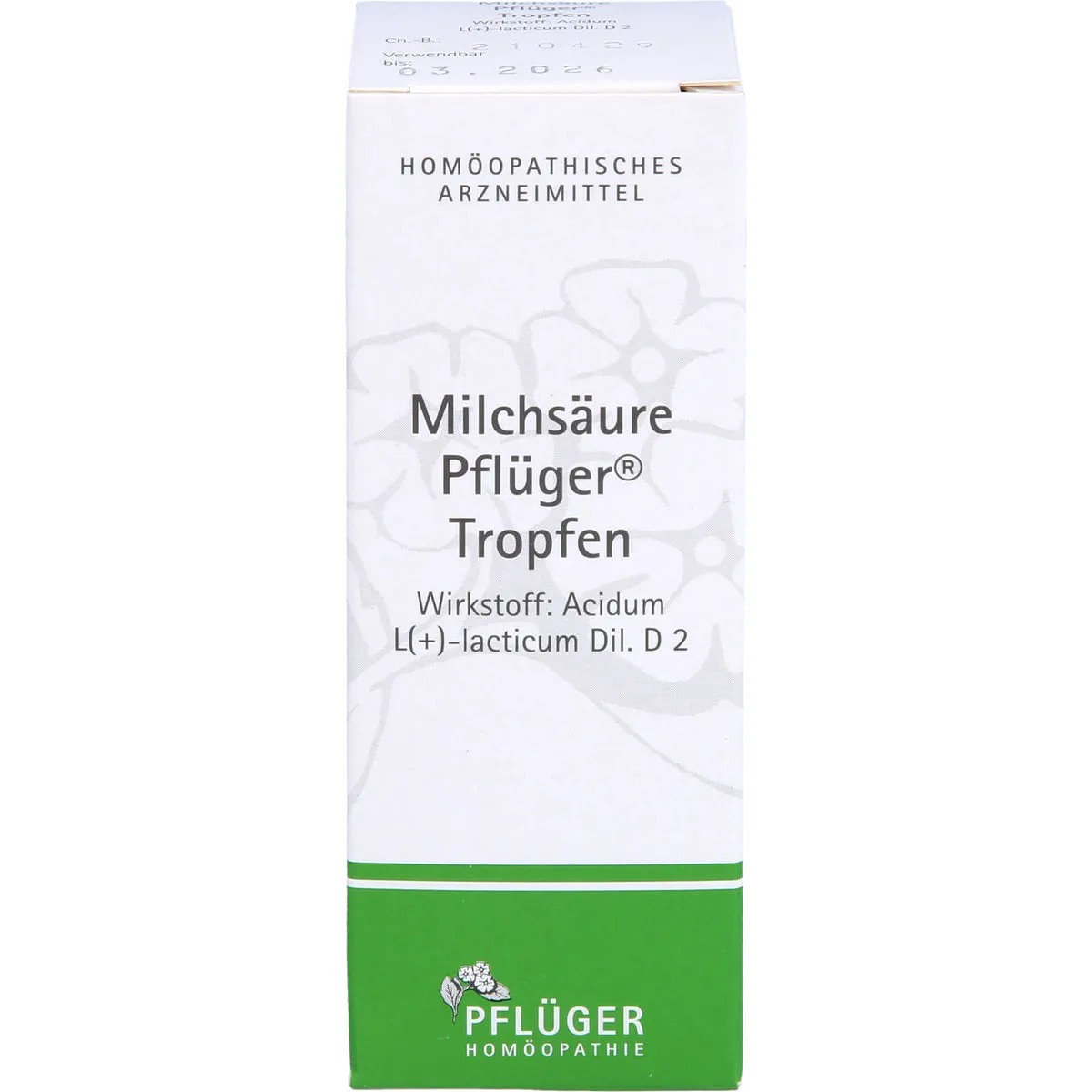 Pflüger Milchsäure Tropfen, 50 ml Lösung