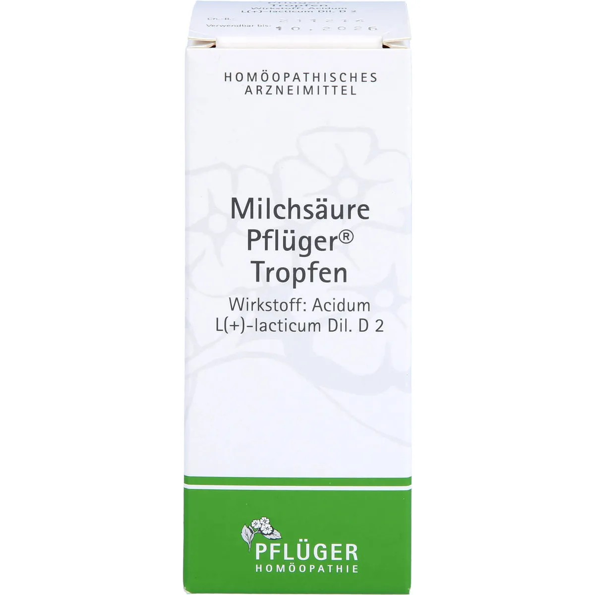 Milchsäure Pflüger Tropfen, 100 ml Lösung