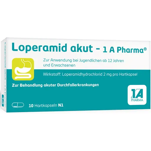 LOPERAMID akut-1A Pharma Hartkapseln 10 St