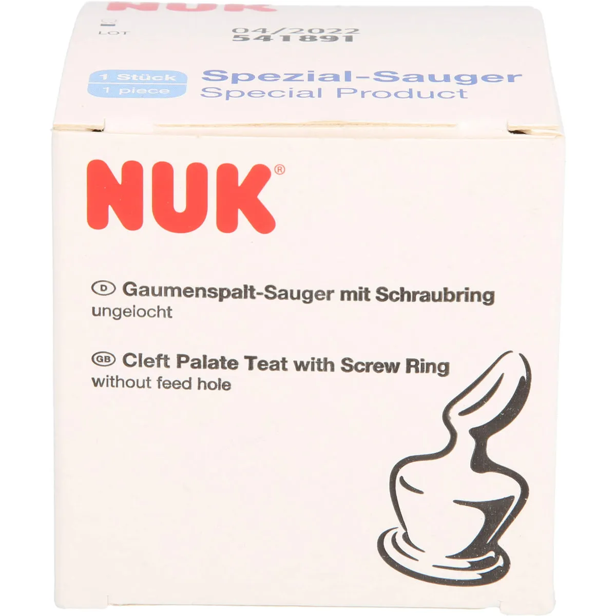 NUK Gaumenspaltsauger, 1 St. Sauger