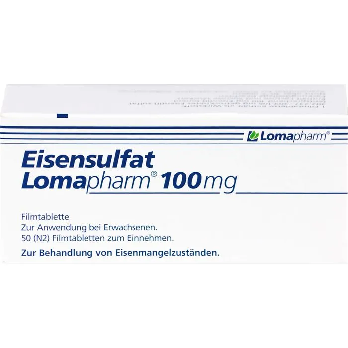 EISENSULFAT Lomapharm 100 mg Filmtabletten 50 St