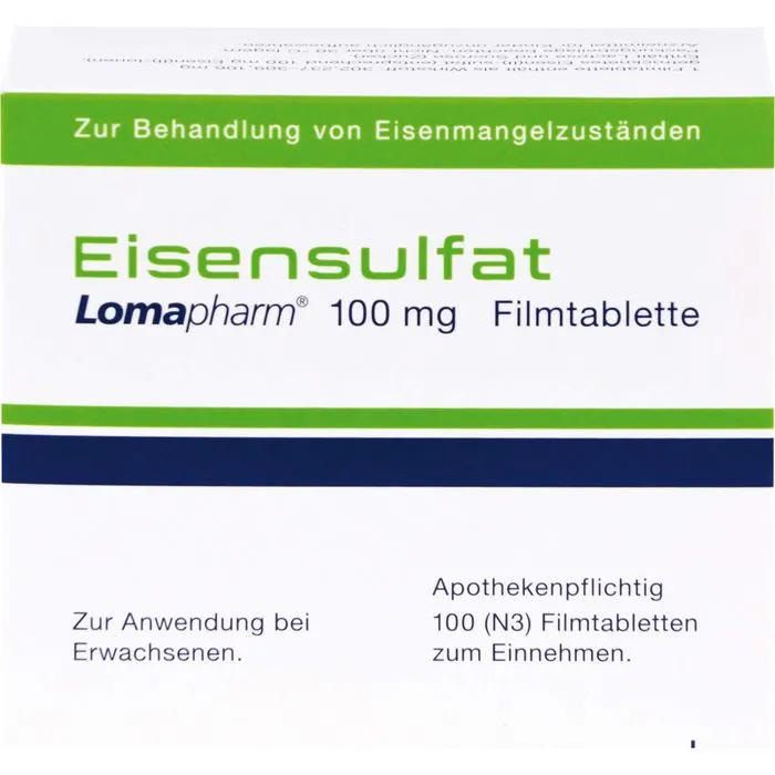 EISENSULFAT Lomapharm 100 mg Filmtabletten 100 St