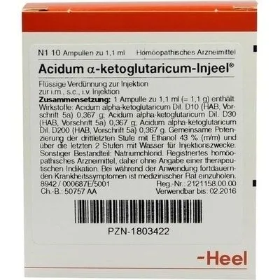 ACIDUM ALPHA-KETOGLUTARICUM Injeel Ampullen 10 St