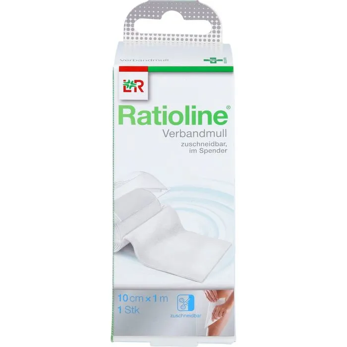 RATIOLINE acute Verbandmull 10 cmx1 m gerollt 1 St