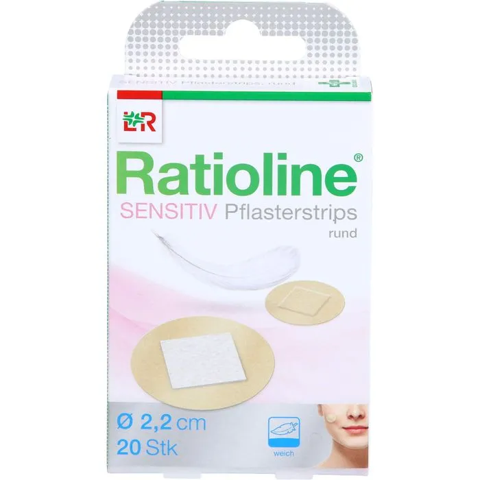 RATIOLINE sensitive Pflasterstrips rund 20 St