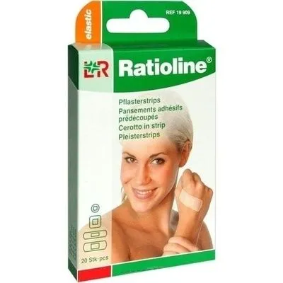 RATIOLINE elastic Pflasterstrips in 4 Größen 20 St