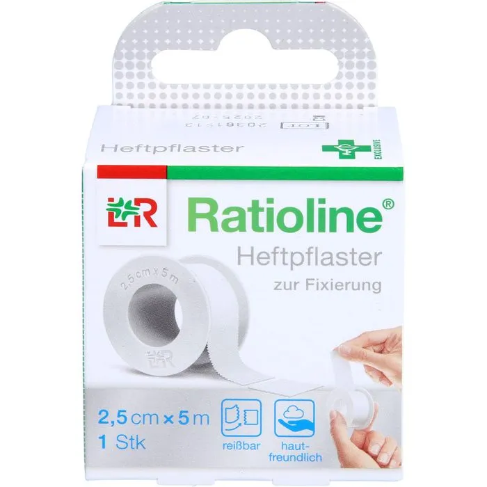 RATIOLINE acute Heftpflaster 2,5 cmx5 m 1 St