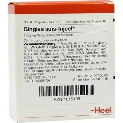 GINGIVA SUIS Injeel Ampullen 10 St
