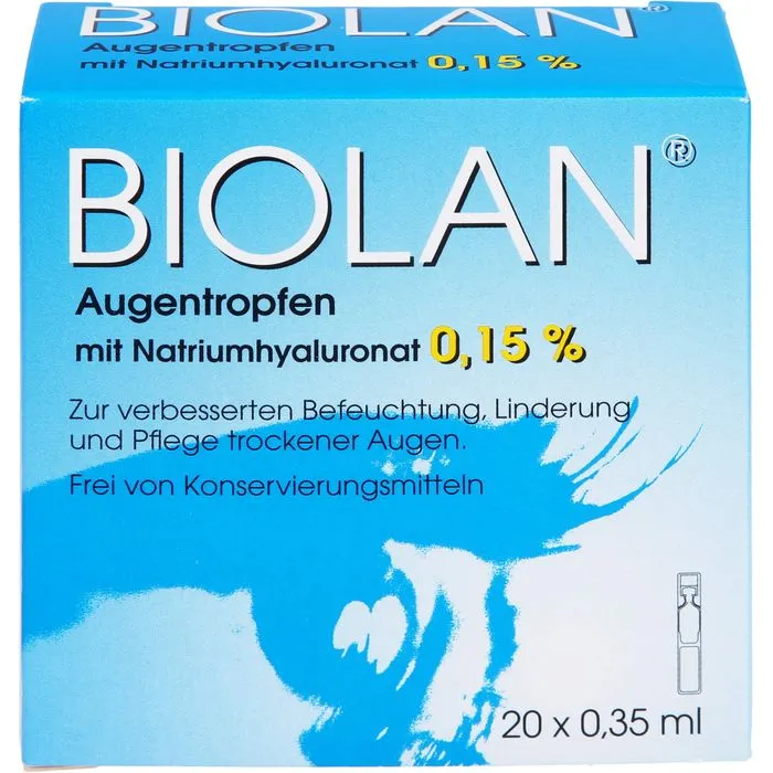BIOLAN Augentropfen Einzeldosispipetten 20X0.35 ml