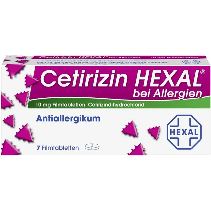 CETIRIZIN HEXAL Filmtabletten bei Allergien 7 St