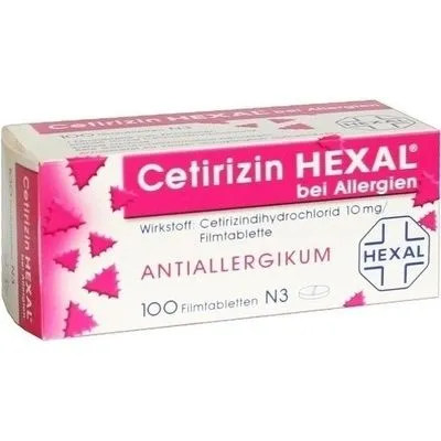 CETIRIZIN HEXAL Filmtabletten bei Allergien 100 St
