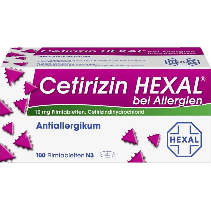 CETIRIZIN HEXAL Filmtabletten bei Allergien 100 St