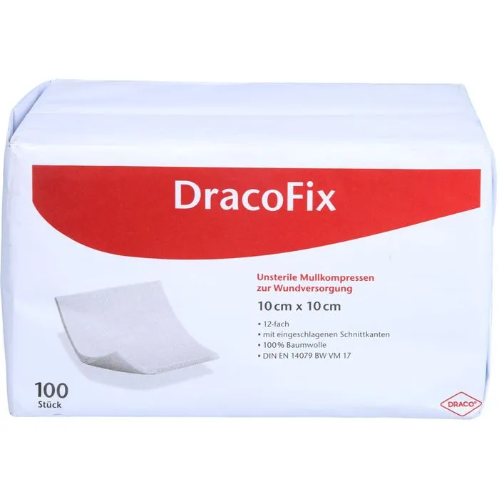 DRACOFIX OP-Kompressen 10x10 cm unsteril 12fach 100 St