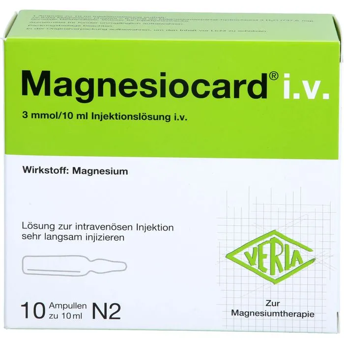 MAGNESIOCARD i.v. Injektionslösung 10X10 ml