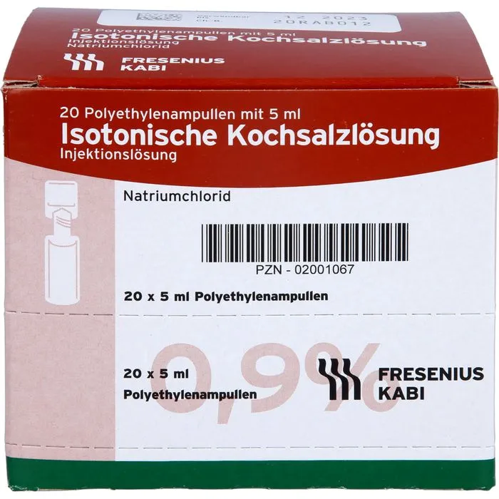 ISOTONISCHE Kochsalzlösung 0,9% Plastikampullen 20X5 ml