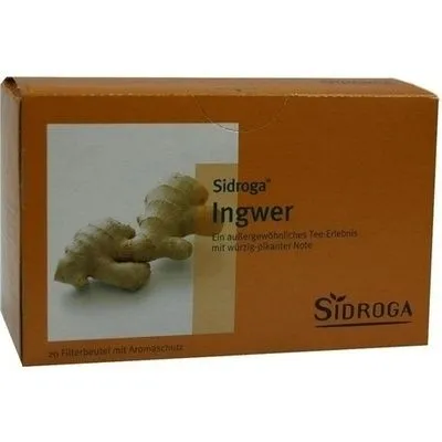 SIDROGA Ingwer Tee Filterbeutel 20X0.75 g