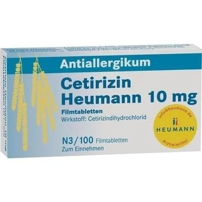 CETIRIZIN Heumann 10 mg Filmtabletten 100 St