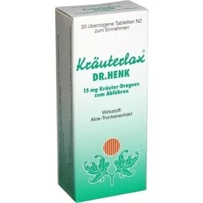 KRÄUTERLAX Dr.Henk 15 mg Kräuterdrag.z.Abführen 30 St