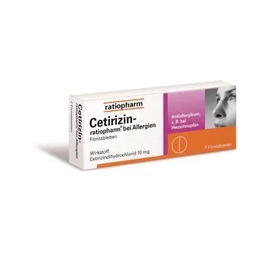 CETIRIZIN-ratiopharm bei Allergien 10 mg Filmtabl. 7 St