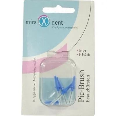 MIRADENT Interd.Pic-Brush Ersatzb.large blau 6 St
