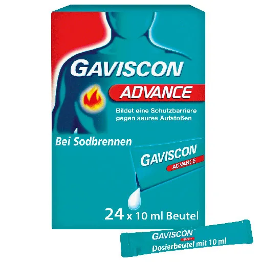 GAVISCON Advance Pfefferminz 1000mg/200mg SUS Btl. 24X10 ml