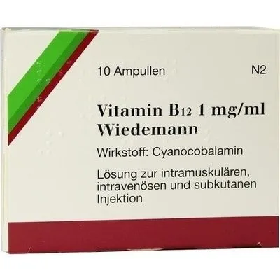 VITAMIN B12 WIEDEMANN 1 mg/ml Injektionslsg.Amp. 10 St