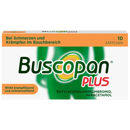 BUSCOPAN plus 10 mg/800 mg Suppositorien 10 St