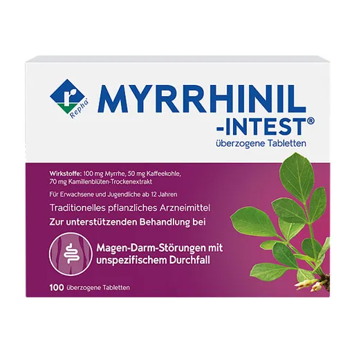 MYRRHINIL INTEST überzogene Tabletten 100 St