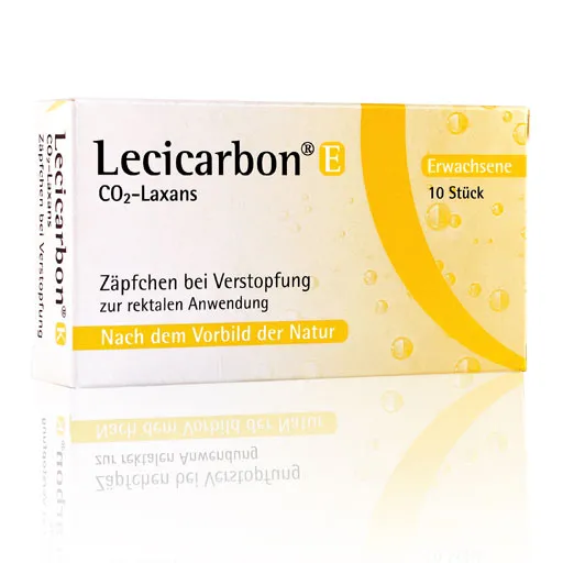 LECICARBON E CO2 Laxans Erwachsenensuppositorien 10 St