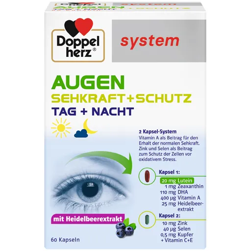 DOPPELHERZ System Augen Sehkraft + Schutz Kapseln 60 St