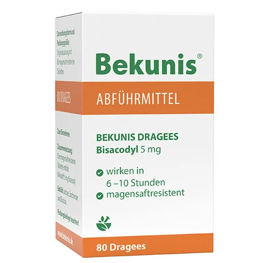 BEKUNIS Dragees Bisacodyl 5 mg magensaftres.Tabl. 80 St
