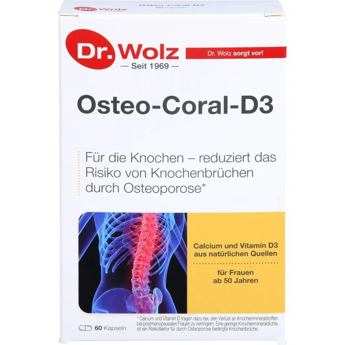 OSTEO CORAL D3 Dr.Wolz Kapseln 60 Stück