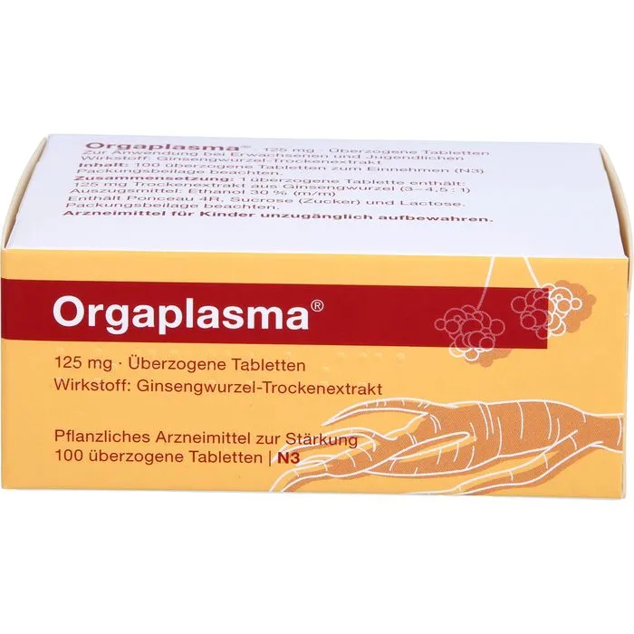 ORGAPLASMA überzogene Tabletten 100 St