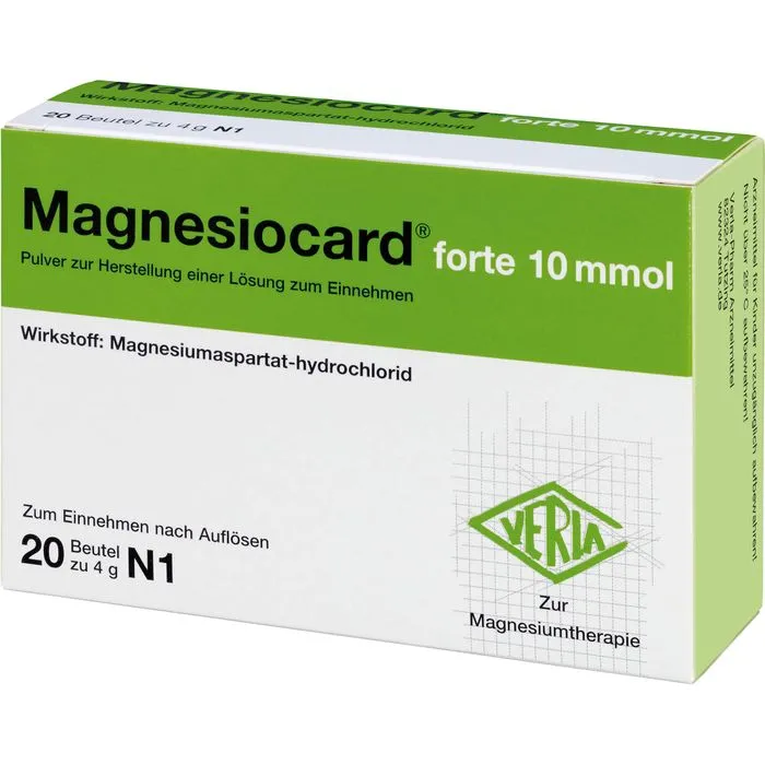 MAGNESIOCARD forte 10 mmol Plv.z.Her.e.Lsg.z.Einn. 20 Stück