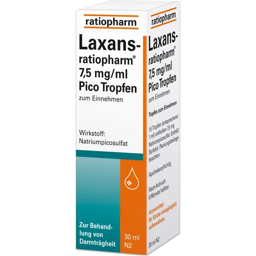 LAXANS-ratiopharm 7,5 mg/ml Pico Tropfen 30 ml
