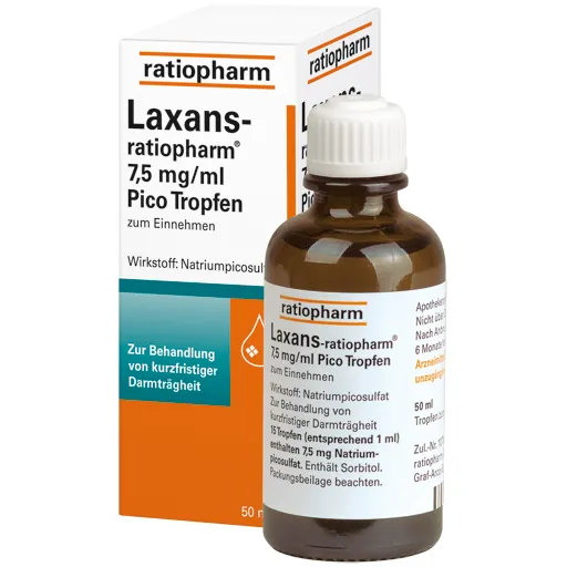 LAXANS-ratiopharm 7,5 mg/ml Pico Tropfen 50 ml