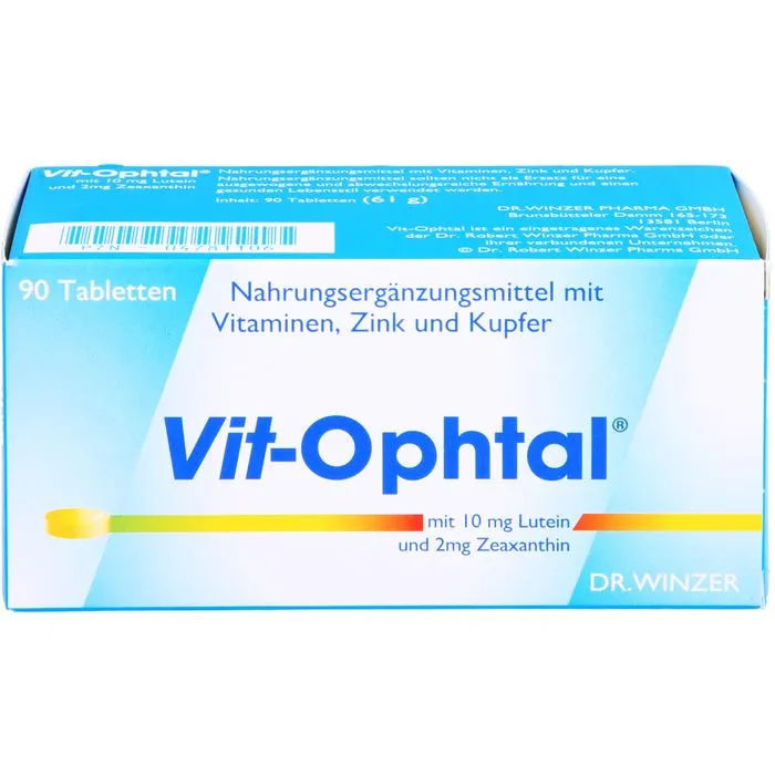 VIT OPHTAL mit 10 mg Lutein Tabletten 90 Stück