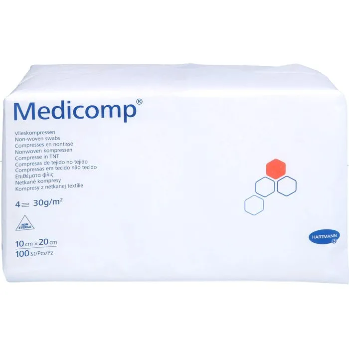 MEDICOMP Vlieskomp.unsteril 10x20 cm 4fach 100 St