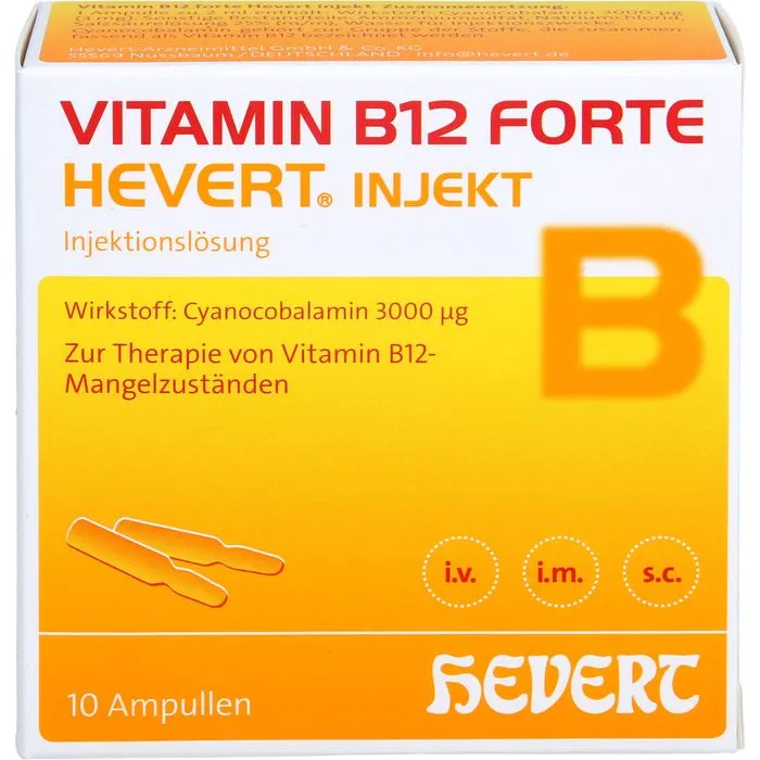 VITAMIN B12 FORTE Hevert injekt Inj.-Lsg.Amp. 10X2 ml