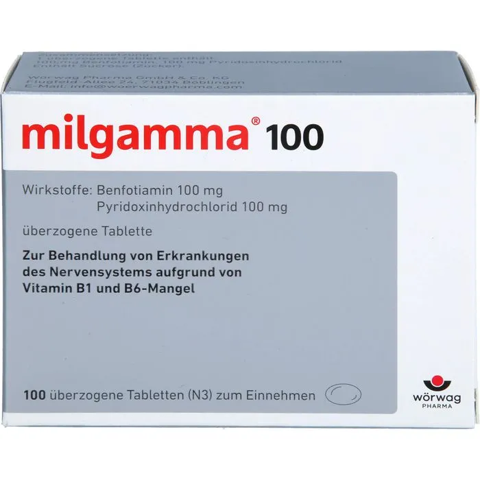 MILGAMMA 100 mg überzogene Tabletten 100 St
