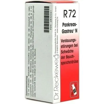 PANKREAS-GASTREU N R72 Mischung 50 ml