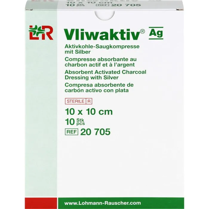 VLIWAKTIV AG Aktivkohle Saugkomp.m.Silber 10x10 cm 10 St