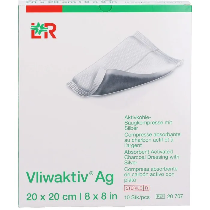 VLIWAKTIV AG Aktivkohle Saugkomp.m.Silber 20x20 cm 10 St