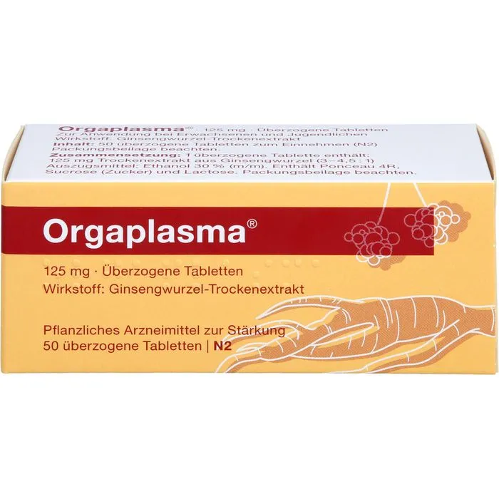 ORGAPLASMA überzogene Tabletten 50 St