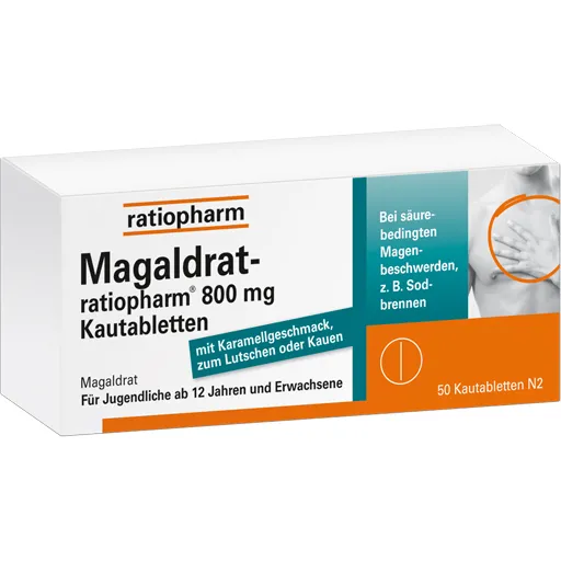 MAGALDRAT-ratiopharm 800 mg Tabletten 50 St