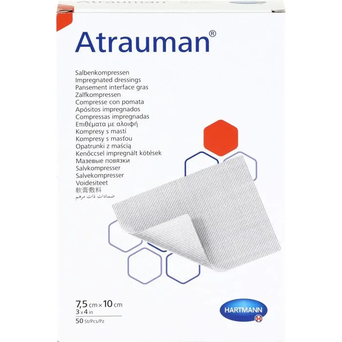 ATRAUMAN 7,5x10 cm steril Kompressen 50 St